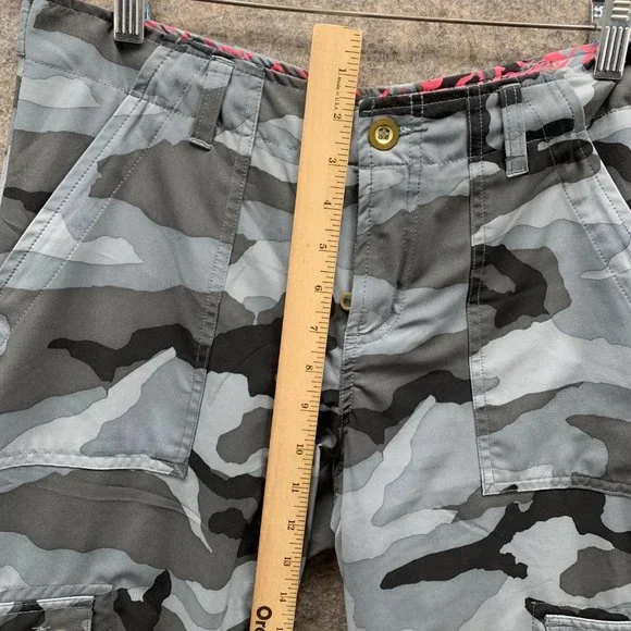 Nike Pants Women Small Ladies Camo Gray Black Pockets Cargo Outdoors Dri Fit VTG - Picture 7 of 12
